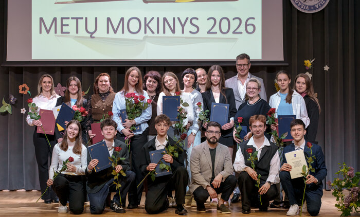Visagino „Atgimimo“ gimnazijos metų mokinys 2026