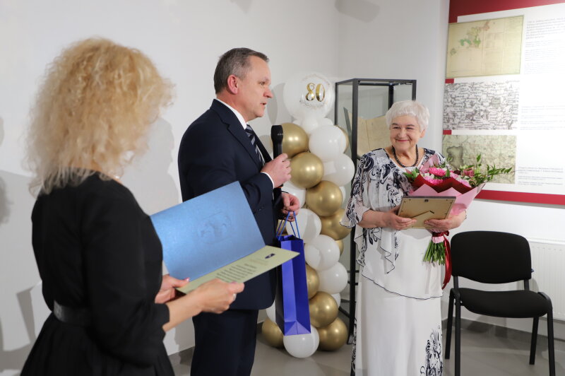 Jubiliejaus proga pasveikinta menininkė ir miesto šviesulys – Marija Ščerbakova