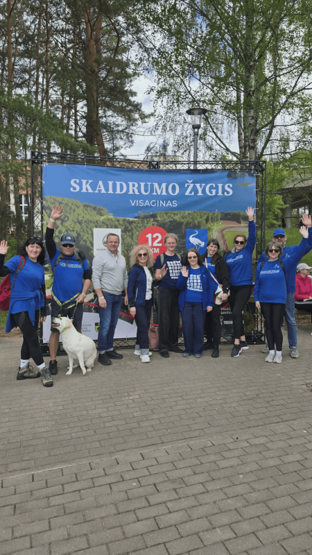 Visagino savivaldybės administracijos komanda dalyvavo „Skaidrumo žygyje ’26“