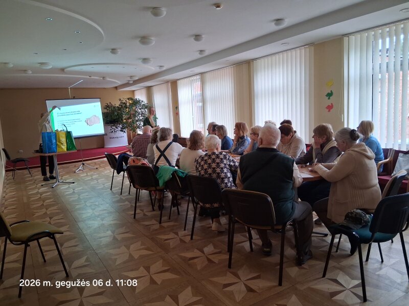 Jaukus ir prasmingas susitikimas Visagino senjorams: tvarumas prasideda nuo mažų žingsnių