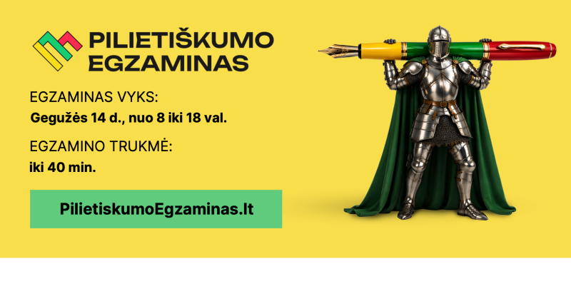 Kviečiame dalyvauti konkurse „Pilietiškumo egzaminas"!