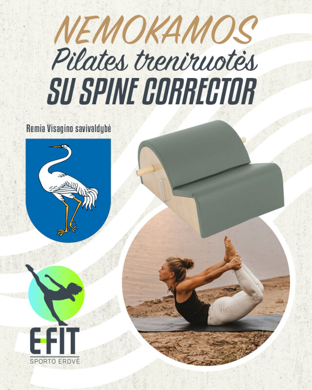 Kviečiame registruotis į nemokamas pilateso treniruotes su „Spine Corrector“!