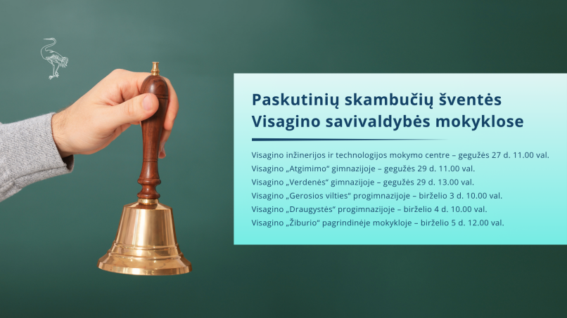 Paveikslelis, susijęs su Visagine skambės paskutiniai skambučiai!