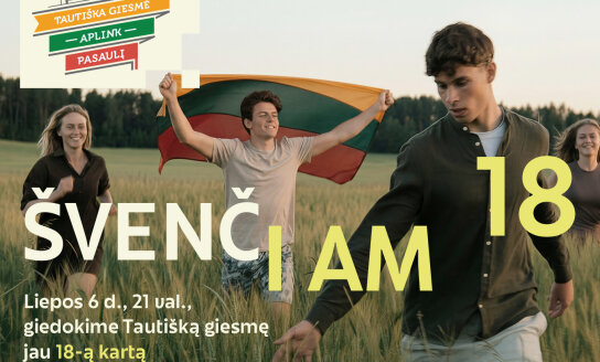 Liepos 6 d. 21 val. kviečiame giedoti „Tautišką giesmę“