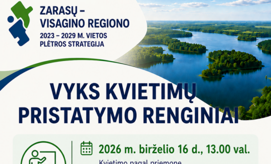 Pradėjo galioti trys kvietimai teikti vietos projektų paraiškas: sužinokite daugiau...