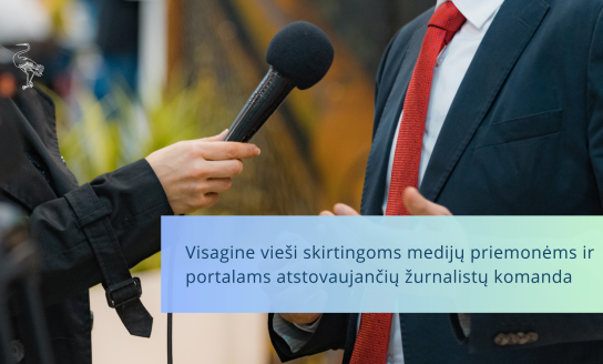 Visagine vieši skirtingoms medijų priemonėms ir portalams atstovaujančių žurnalistų komanda