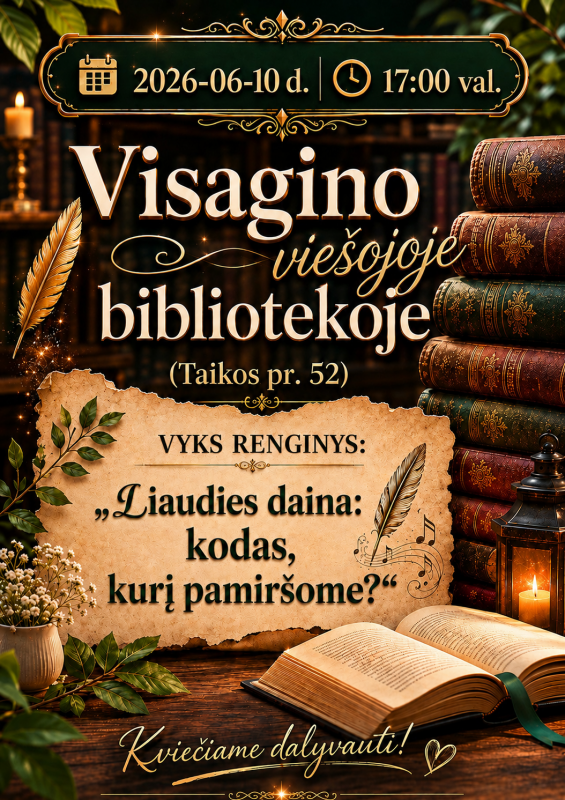 Kviečiame į jaukų liaudies dainų vakarą! 
