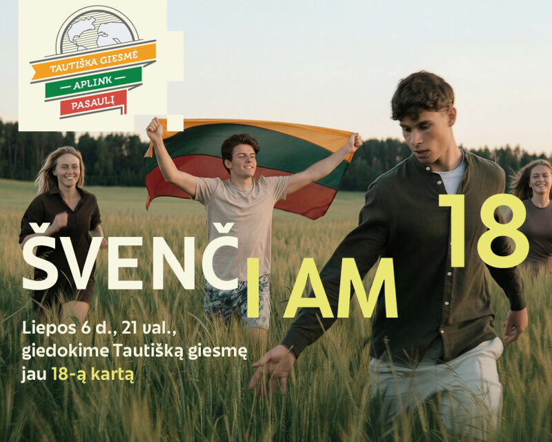 Liepos 6 d. 21 val. kviečiame giedoti „Tautišką giesmę“