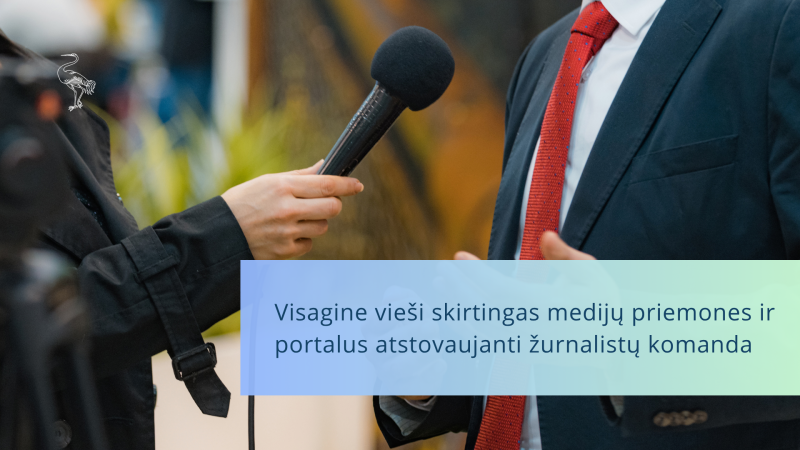 Visagine vieši skirtingas medijų priemones ir portalus atstovaujanti žurnalistų komanda
