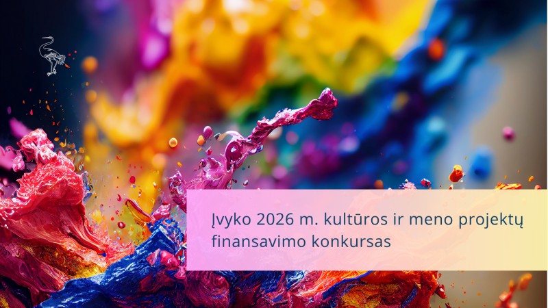Įvyko 2026 m. kultūros ir meno projektų finansavimo konkursas