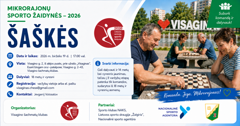 Paveikslelis, susijęs su Į Visaginą sugrįžta mikrorajonų žaidynės!