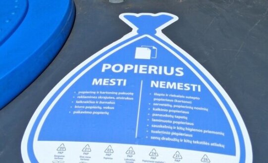 Nauji lipdukai ant rūšiavimo konteinerių – aiškesnis rūšiavimas ir švaresnis miestas