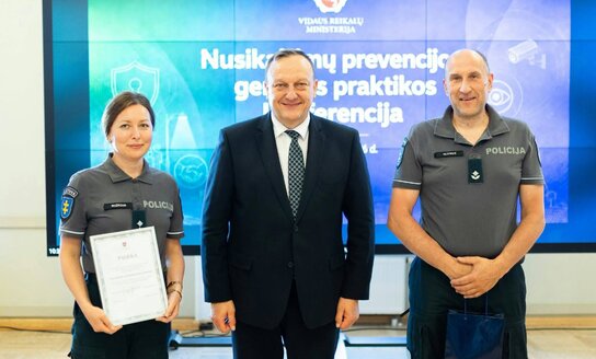 Gerosios praktikos konkurse apdovanotas Visagino policijos komisariatas