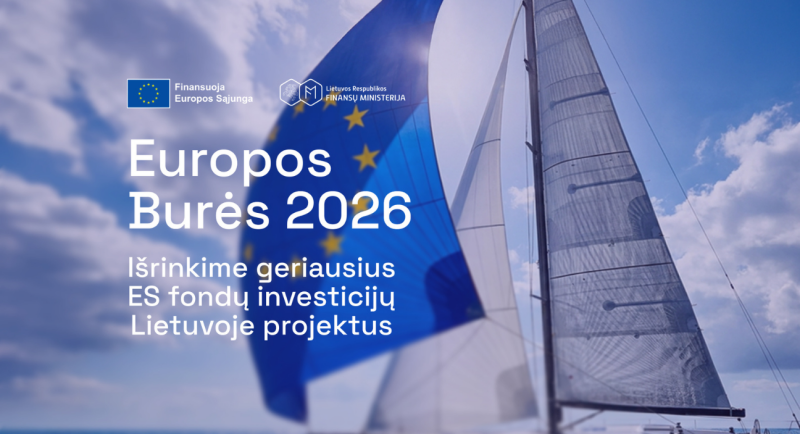 Kviečiame balsuoti už Visagino projektą finansų ministerijos inicijuotame konkurse „Europos burės...