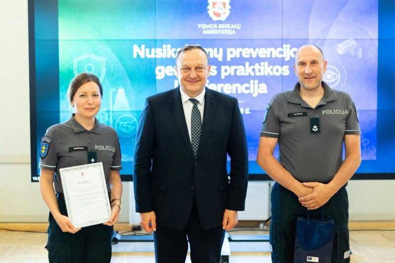 Gerosios praktikos konkurse apdovanotas Visagino policijos komisariatas