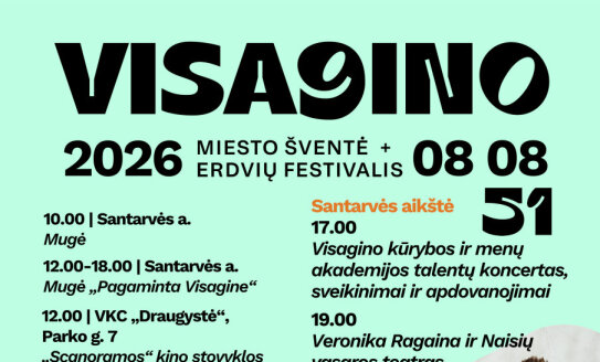 Spėkime pasimėgauti ir su trenksmu atšvęsti Visagino gimtadienį! 