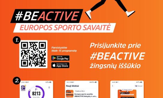 Visaginas – #BEACTIVE žingsnių iššūkyje!
