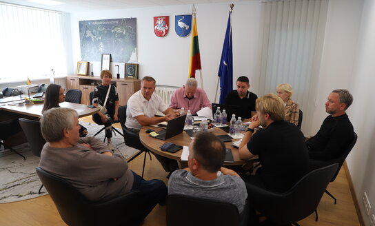 Savivaldybės vadovai aptarė Draugystės progimnazijos remonto darbus ir pasirengimą rugsėjo 1-ajai