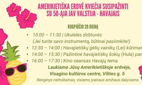 Amerikietiška erdvė kviečia susipažinti su 50-ąja JAV valstija - Havajais!