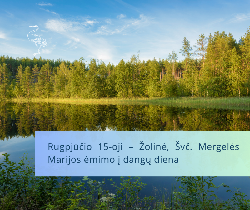 Rugpjūčio 15-oji – Žolinė, Švč. Mergelės Marijos ėmimo į dangų diena