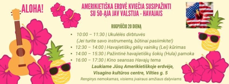 Amerikietiška erdvė kviečia susipažinti su 50-ąja JAV valstija - Havajais!