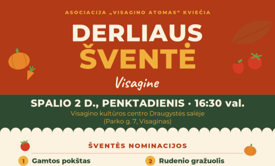 Kviečiame Jus į Derliaus šventę Visagine!