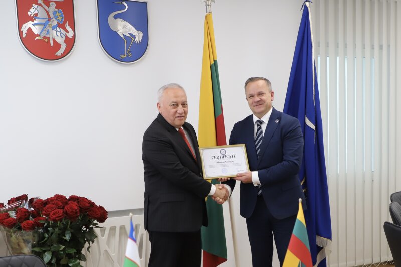 Visaginas ir Uzbekistano miestų partnerių aljansas stiprina bendradarbiavimą