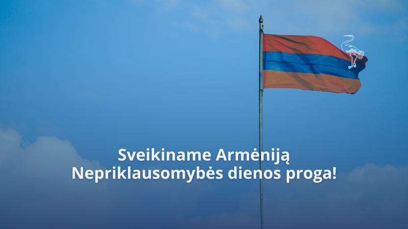 Sveikiname Armėniją Nepriklausomybės dienos proga!