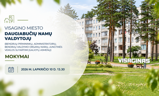 Kviečiame į daugiabučių namų valdytojų mokymus