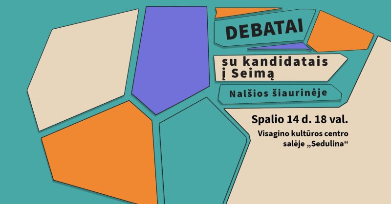 Debatai Nalšios šiaurinėje apygardoje su kandidatais į Seimą