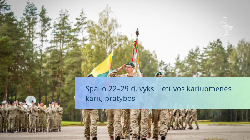 Spalio 22–29 d. vyks Lietuvos kariuomenės karių pratybos