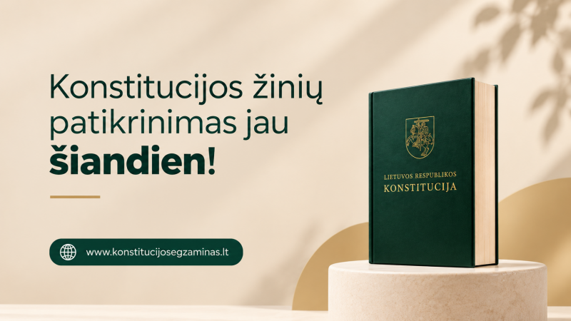 Vyksta Konstitucijos egzaminas