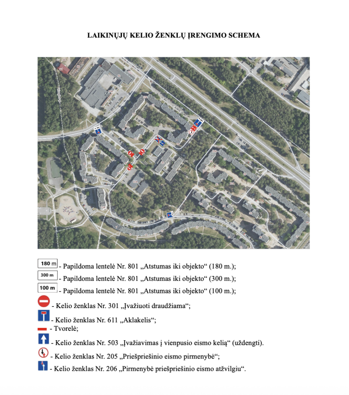 Bus uždarytas eismas šalia pastato Partizanų g. 8
