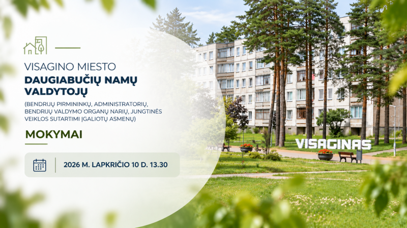 Kviečiame į daugiabučių namų valdytojų mokymus