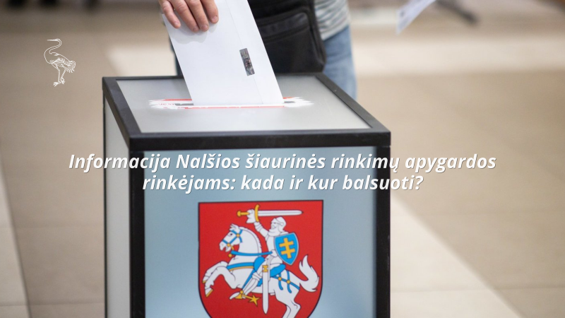 Informacija Nalšios šiaurinės rinkimų apygardos rinkėjams: kada ir kur balsuoti?